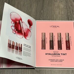 L'Oreal Hyaluron Tint Lip Stain Collection - Red and Pink
